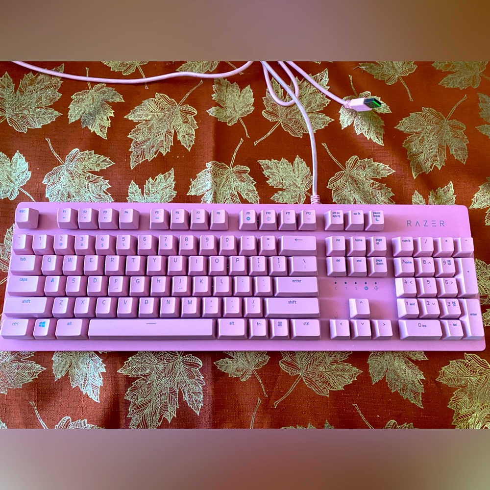 Pink Quartz Razer Keyboard